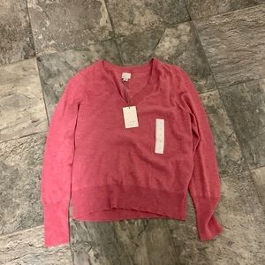 A new day (target) light v neck sweater pink size medium nwt